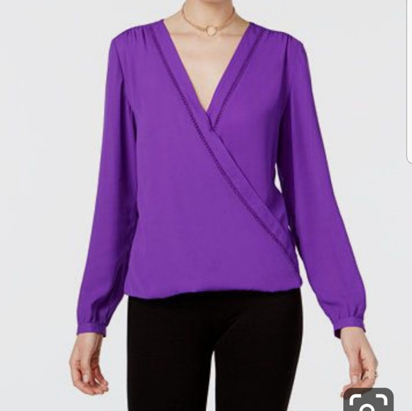 INC International Concepts Wrap Blouse - Picture 6 of 6